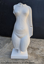 Load image into Gallery viewer, History Egyptian Torso of Queen Nefertiti 12.25" 2 Tone Sculpture museum reproduction art 12" www.Neo-Mfg.com home decor relief