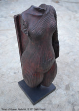 Load image into Gallery viewer, History Egyptian Torso of Queen Nefertiti 12.25" 2 Tone Sculpture museum reproduction art 12" www.Neo-Mfg.com home decor relief