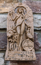 Load image into Gallery viewer, Babylonian Lilith Mesopotamia Sculptural wall relief carving plaque www.Neo-Mfg.com 10"