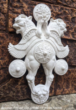 Load image into Gallery viewer, Assyrian Horned Lion griffin Persian Persepolis art Sculpture wall plaque relief www.Neo-Mfg.com 10"