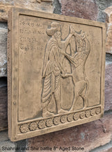 Load image into Gallery viewer, Assyrian Persian Shahriar Shir fighting lion Achaemenid Persepolis carvings reproduction art 8" www.Neo-Mfg.com Museum Reproduction