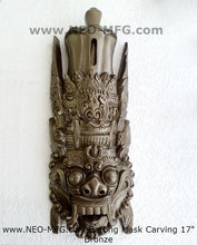 Load image into Gallery viewer, Bali Barong Artifact Carved Mask Sculpture Statue 17" Tall Neo-Mfg