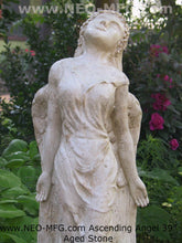 Load image into Gallery viewer, ANGEL Ascending Signature Stone Statue Sculpture 39" tall NEO-MFG