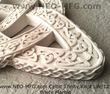 Load image into Gallery viewer, Celtic decor Trinity Knot life triquetra Wall Plaque sculpture Irish www.Neo-Mfg.com 12"