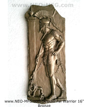 Load image into Gallery viewer, Roman Greek Hellenistic Sepulchral Warrior Stone Carving Sculpture Wall Frieze 5th cen BC 16&quot; tall www.Neo-Mfg.com
