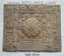 Load image into Gallery viewer, Asia Tibetan Nepalese Mandala Plaque Sculpture 14&quot; Wide www.Neo-Mfg.com Tibet home decor

