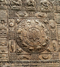 Load image into Gallery viewer, Asia Tibetan Nepalese Mandala Plaque Sculpture 14" Wide www.Neo-Mfg.com Tibet home decor
