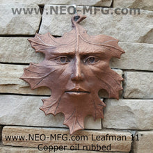 Load image into Gallery viewer, Nature Leafman Mythical Wall Decor Greenman Sculpture wall relief www.Neo-Mfg.com 11" p4

