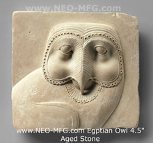 Load image into Gallery viewer, Egyptian Owl Sculptural wall relief www.Neo-Mfg.com 10&quot;
