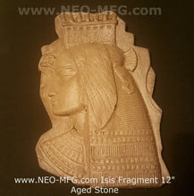 Load image into Gallery viewer, History Egyptian Isis Nekhbet Stela Fragment Sculptural wall relief plaque www.Neo-Mfg.com 12&quot;
