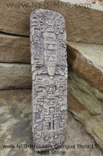 Load image into Gallery viewer, History Aztec Maya Artifact Carved Otum Quirigua Stela Sun Stone Sculpture Statue 15&quot; Tall www.Neo-Mfg.com
