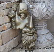 Load image into Gallery viewer, Marcus Aurelius Antoninus Augustus 3D Portrait Face Wall Plaque Sculpture Fragment 22&quot; Museum Quality www.Neo-Mfg.com
