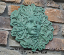 Load image into Gallery viewer, Nature Garden Greenwoman Sculpture Plaque 12" Neo-Mfg
