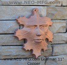 Load image into Gallery viewer, Nature Leafman Mythical Wall Decor Greenman Sculpture wall relief www.Neo-Mfg.com 11&quot; p4
