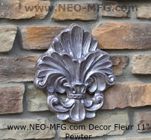 Load image into Gallery viewer, Decor FLEUR De Lis tuscan art wall sculpture plaque www.NEO-MFG.com
