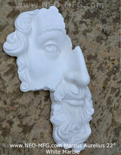 Load image into Gallery viewer, Marcus Aurelius Antoninus Augustus 3D Portrait Face Wall Plaque Sculpture Fragment 22&quot; Museum Quality www.Neo-Mfg.com
