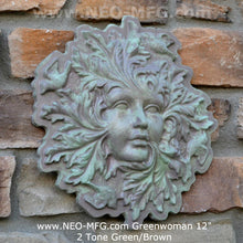 Load image into Gallery viewer, Nature Garden Greenwoman Sculpture Plaque 12" Neo-Mfg

