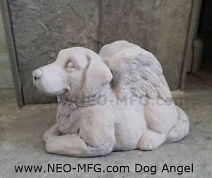 Dog puppy Angel Heaven sculpture statue memorial www.Neo-Mfg.com 8.5