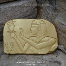 Load image into Gallery viewer, History Egyptian Seti 1 fragment Sculptural wall relief plaque www.Neo-Mfg.com 6&quot; k3
