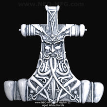 Load image into Gallery viewer, Celtic Thor Hammer Mjolnir wall sculpture statue plaque www.Neo-Mfg.com 12&quot; p14

