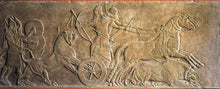 Load image into Gallery viewer, Assyrian Ashurnasirpal II hunting lions Carving sculpture wall plaque 27" www.Neo-Mfg.com
