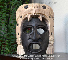 Load image into Gallery viewer, History Aztec Maya Artifact Warrior mask Jaguar Sculpture Statue 10&quot; Tall www.Neo-Mfg.com
