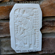 Load image into Gallery viewer, History Aztec Maya Mesoamerica lintel 46 plaque wall Sculpture Statue www.Neo-Mfg.com 9.5&quot; d14
