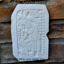 Load image into Gallery viewer, History Aztec Maya Mesoamerica lintel 46 plaque wall Sculpture Statue www.Neo-Mfg.com 9.5" d14
