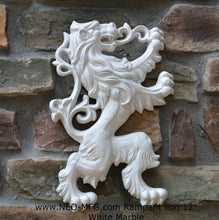 Load image into Gallery viewer, Animal LION Rampant Lowenbrau sculpture wall art frieze www.Neo-Mfg.com 12" medieval a9
