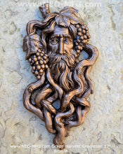 Load image into Gallery viewer, Nature Garden Greenman Grape Harvest Sculptural wall relief bust Neo-Mfg 17&quot;
