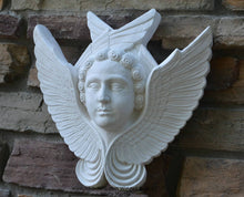 Load image into Gallery viewer, Angel Wings bust wall sculpture statue plaque www.Neo-Mfg.com 13"
