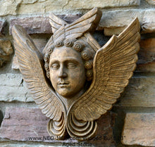 Load image into Gallery viewer, Angel Wings bust wall sculpture statue plaque www.Neo-Mfg.com 13"
