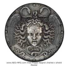 Load image into Gallery viewer, History Medusa Filippo Negroli Charles V shield design Artifact Carved Sculpture Statue 10&quot; www.Neo-Mfg.com n2
