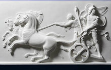 Load image into Gallery viewer, Roman Greek Chariot Thorvaldsen Alexander Great &amp; Nike Artifact Carved Sculpture Statue www.Neo-Mfg.com 12" h10
