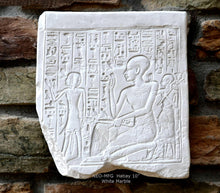 Load image into Gallery viewer, History Egyptian Hatiay Stela Fragment Sculptural wall relief plaque www.Neo-Mfg.com 10&quot; h8
