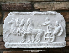 Load image into Gallery viewer, Roman Greek Chariot race apobates Artifact Carved Sculpture Statue www.Neo-Mfg.com 18.5"
