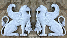 Load image into Gallery viewer, Griffin gryphons Winged lion wall Sculpture plaque set pair 9.5&quot; ea www.Neo-Mfg.com Home decor mystical
