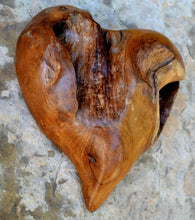 Load image into Gallery viewer, Solid Aged wood Heart wall home decor sculpture 10" www.NEO-MFG.com - 1 of a kind - Love
