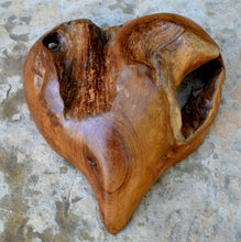 Load image into Gallery viewer, Solid Aged wood Heart wall home decor sculpture 10&quot; www.NEO-MFG.com - 1 of a kind - Love
