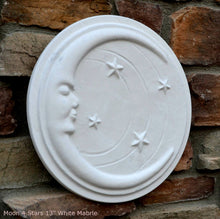 Load image into Gallery viewer, Celstial Moon 4 stars wall Art Sculpture Frieze Plaque Home decor 13&quot; neo-mfg
