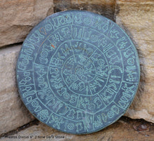 Load image into Gallery viewer, Greek Crete Phaistos Phaestos Discus Plaque Hieroglyphics wall plaque art 6" www.Neo-Mfg.com
