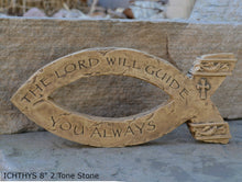 Load image into Gallery viewer, Religious ICHTHYS Jesus fish wall art plaque 8" www.Neo-Mfg.com

