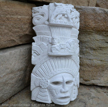 Load image into Gallery viewer, History Aztec Maya Artifact mask Chacmool Sculpture Statue 8.5" Tall www.Neo-Mfg.com home decor art
