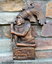 Load image into Gallery viewer, History Aztec Maya Pakal Sculpture Statue 14" Tall Wall Neo-Mfg
