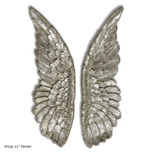 Load image into Gallery viewer, Angel Wings Aged wall sculpture statue plaque www.Neo-Mfg.com 11" p6
