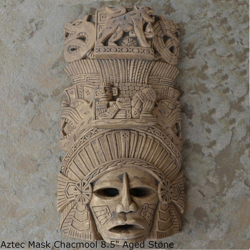 History Aztec Maya Artifact mask Chacmool Sculpture Statue 8.5