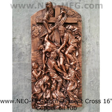 Load image into Gallery viewer, Religious Descent from the Cross Deposition Christ wall art plaque 16" www.Neo-Mfg.com
