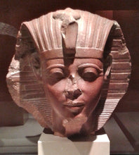 Load image into Gallery viewer, History Egyptian Amenhotep / Amenophis II bust head Sculpture Statue 9&quot; Tall www.Neo-Mfg.com on Wood
