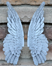 Load image into Gallery viewer, Angel Wings Aged wall sculpture statue plaque www.Neo-Mfg.com 11" p6
