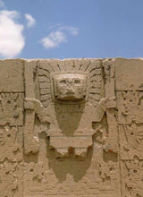 Load image into Gallery viewer, Inca Viracocha Tiwanaku Gateway sun Sculptural wall relief plaque 10" www.Neo-Mfg.com home decor d19
